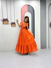 Pc 571 Roman Heavy Embroidery Work Gown Bulk Orders In India